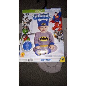 Batman Infant Halloween Costume Size 0-6 Months Dress Up Clothes Super Hero
